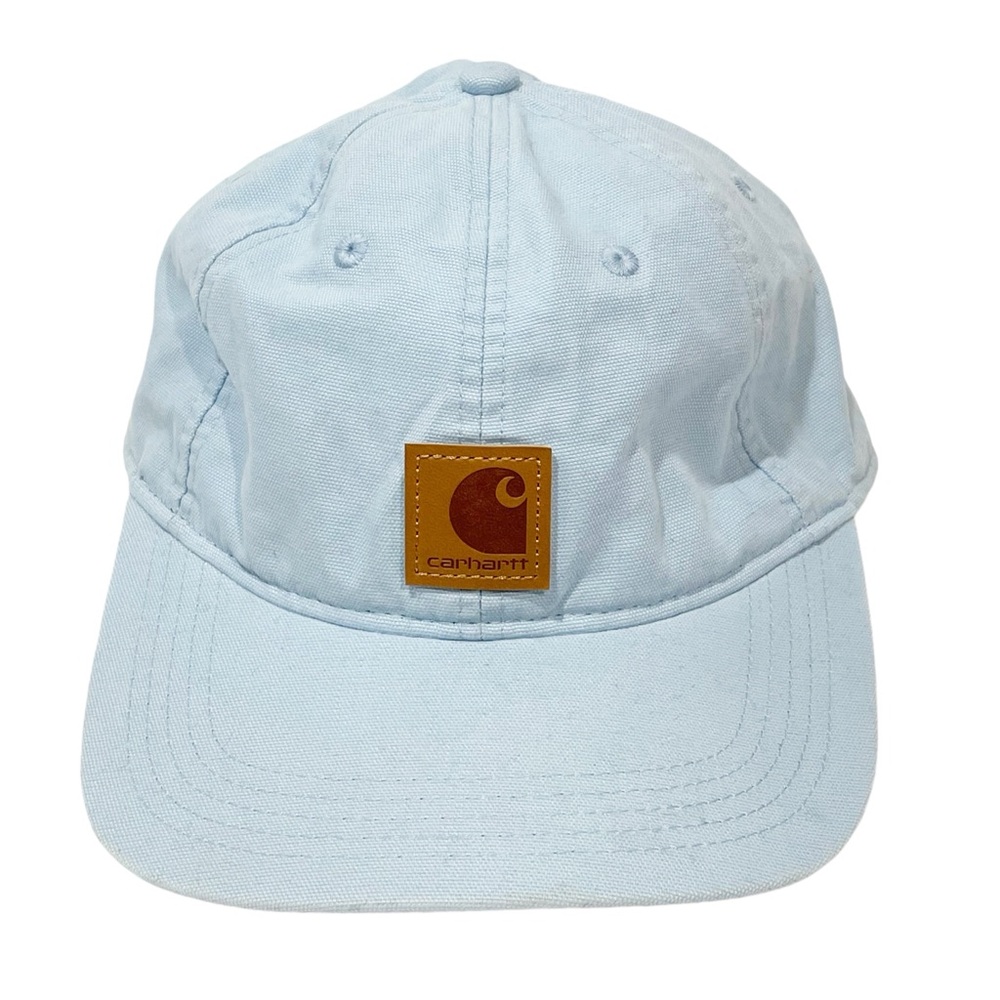 Carhartt Odessa Canvas Logo Hat/Cap Light Blue Adjustable Strapback